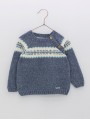 Camisola jaspeado com greca