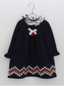 Vestido de ponto com greca