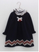 Vestido de ponto com greca