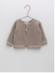 Combined knit jacket
