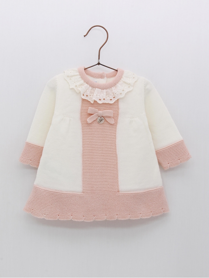 Two-tone knit dress