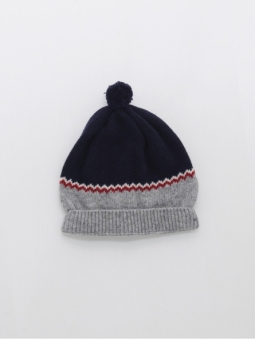 Gorro com greca e pompón