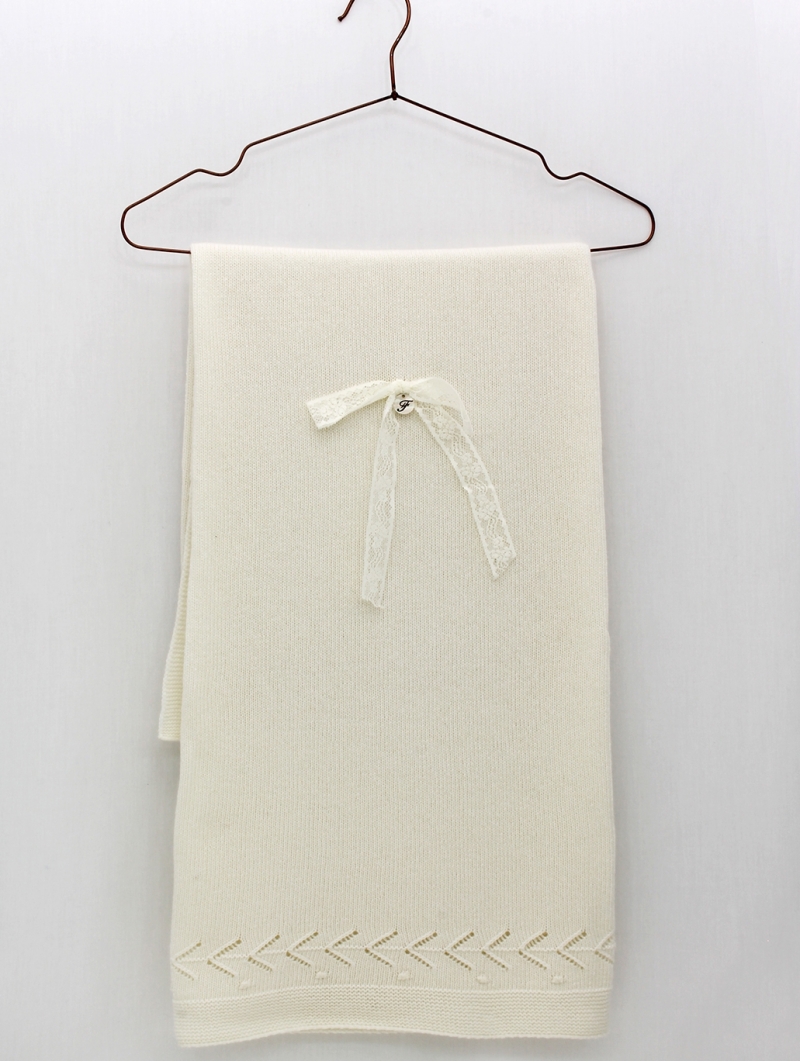 Christening baby shawl