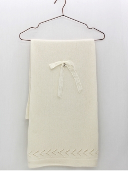 Christening baby shawl