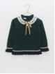 Girl's guipure collar sweater