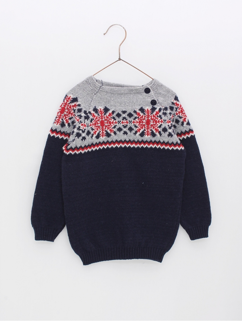 Boy's sweater with Greca