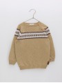 Boy’s jumper with fretwork