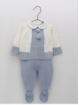Conjunto niño de punto bicolor