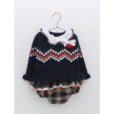 Conjunto menina Tartán