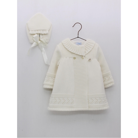 Knitted coat and hood