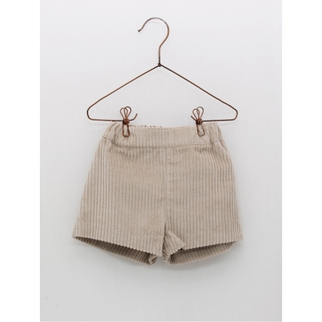 Pantalón curto de pana