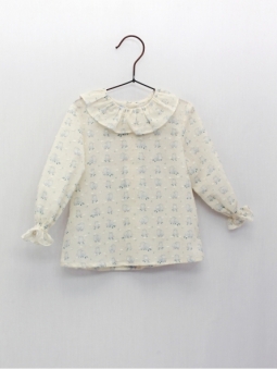 Blusa plumeti pescoço volante