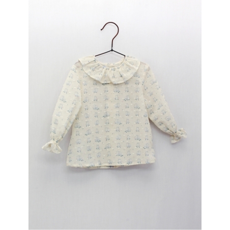Blusa plumeti pescoço volante