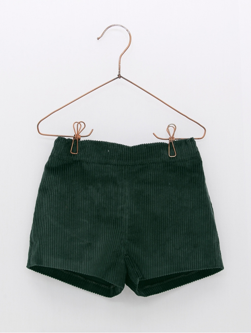 Pantalón curto de pana