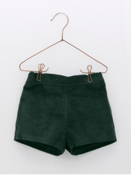 Pantalón curto de pana