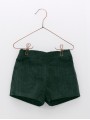 Pantalón curto de pana