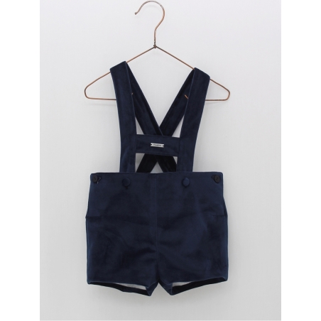 Pantalón curto com tirantes terciopelo