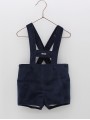 Pantalón curto com tirantes terciopelo
