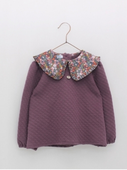 Sudadera niña maxi cuello