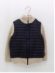 Combined knitted jacket