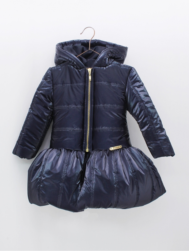Satin quilted coat