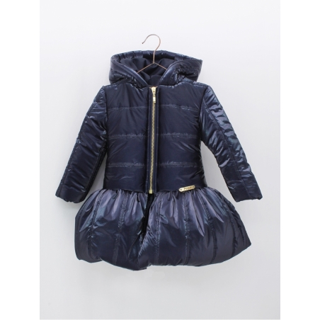 Satin quilted coat