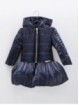 Satin quilted coat