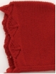 Knit hood with wave