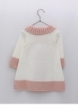 Two-tone knitted coat