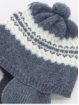Scarf hat with fretwork