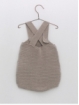 Combined knit dungarees