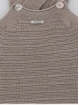 Combined knit dungarees