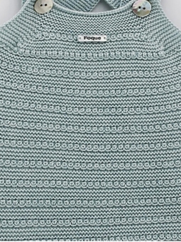 Combined knit romper