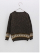 Teepee and fretwork drawing sweater