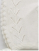 Openwork knit hood