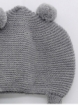 Gorro com orejeras e pompones