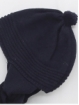 Scarf hat with pompom