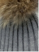 Gorro pompón cabelo natural