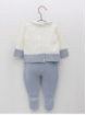 Conjunto niño de punto bicolor