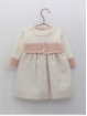 Powder pink and ecru skirt