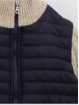 Combined knitted jacket