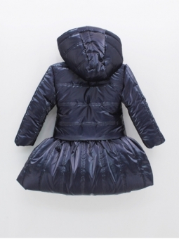 Satin quilted coat