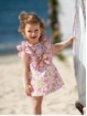 Vestido Estampado con Volantes y Lazo