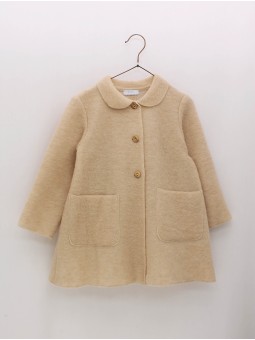 Boiled wool coat