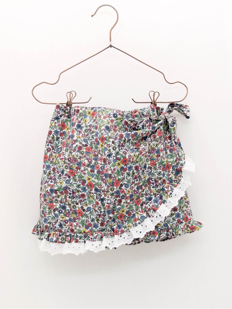 Floral trouser-skirt