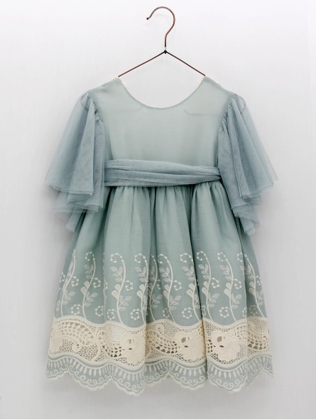 Betania Embroidered Fretwork Dress