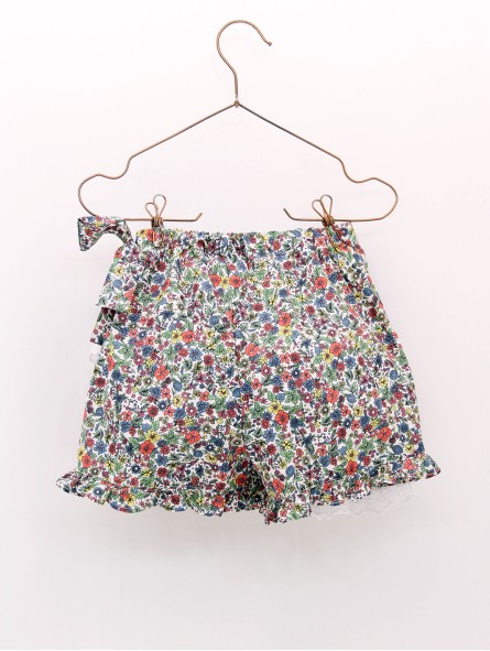 Floral trouser-skirt