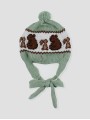Gorro orejeras e pompón Bambú