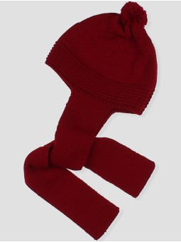 Gorro bufanda com pompón