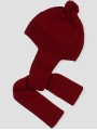 Gorro bufanda con pompón